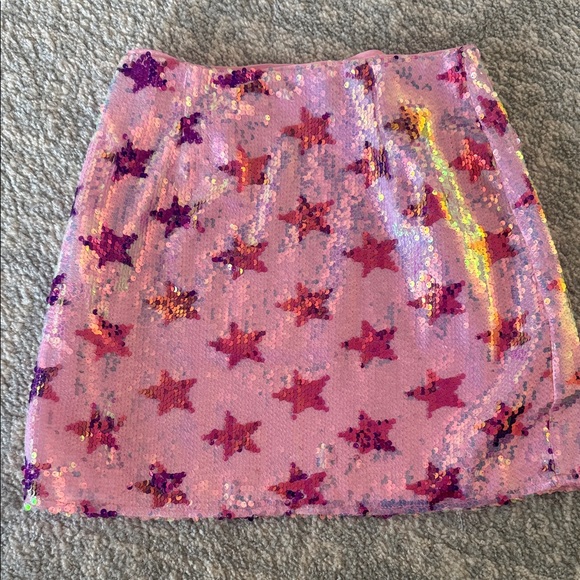 Pink Sequin Star Skirt, 4 - Picture 2 of 4